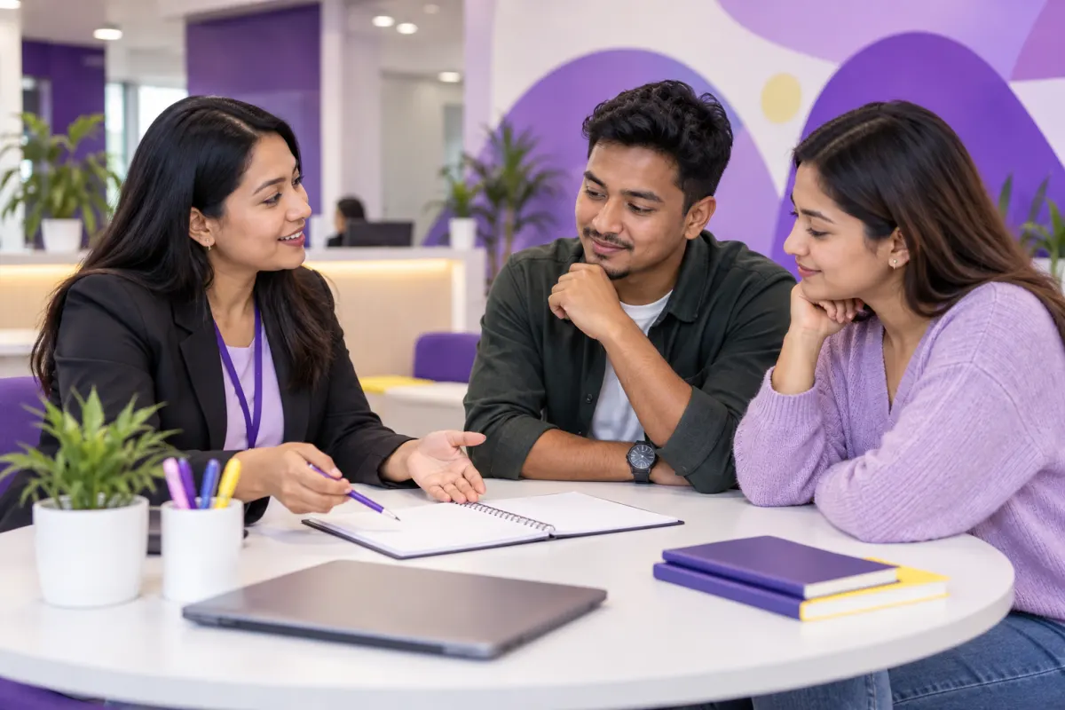 MKS preparation adviser supporting a Nepali student with a study plan